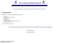 A.G. Lawrence (Plastering) Ltd - Plastering, Screeding, Partitions, Polished Plaster,