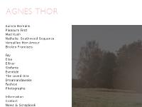 agneskarin.se Agnes Thor, thor, agneskarin