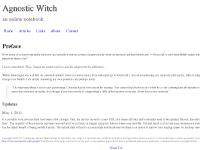 The Agnostic Witch