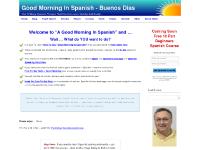 agoodmorninginspanish.com Good Morning In Spanish, spanish course, online spanish courses agoodmorninginspanish.com Good Morning In Spanish, spanish course, online spanish courses