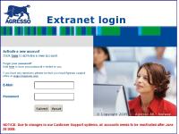 AgressoNet Login