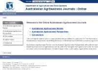 agrifood.info Australasian Agribusiness Journals Online Review Connections Perspectives