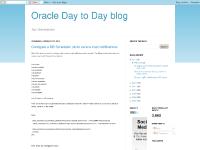 Oracle Day to Day blog