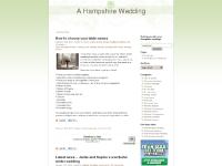 A Hampshire Wedding A Hampshire Wedding