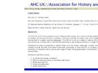 Association for History and Computing UK Association for History and Computing UK