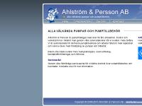 statistik för ahlstrompersson - Ahlström & Persson Pumpservice - Alla välkända pumpar och ... statistik för ahlstrompersson - Ahlström & Persson Pumpservice - Alla välkända pumpar och ...