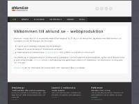 ahlund.se - webbproduktion ahlund.se - webbproduktion