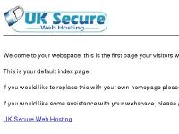 Welcome to your homepage - UK Secure Web Hosting Welcome to your homepage - UK Secure Web Hosting
