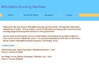 Affordable Housing Services Homepage Affordable Housing Services Homepage