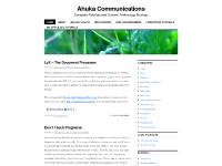 Ahuka Communications Ahuka Communications