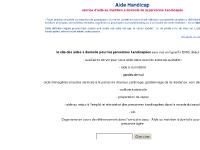 Aide Handicap : service d'aide au maintien à domicile de la personne handicapée