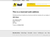Reserved web address for AIK Glass &raquo; Yell.com