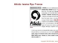  Aiki Shuren Dojo France, Uchi Deshi, stages, photos