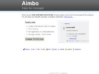 Aimbo - AJAX task list manager Aimbo - AJAX task list manager