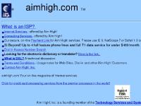 The Aim High!, Inc. Home Page The Aim High!, Inc. Home Page