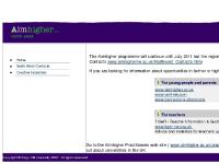 aimhighernw.ac.uk Aimhigher North West/ aimhighernw.ac.uk Aimhigher North West/