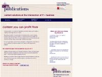 aimpublications: content at the intersection of IT and business aimpublications: content at the intersection of IT and business