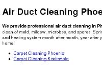 Air Duct Cleaning Phoenix