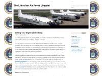 The Life of an Air Force Linguist | An unofficial insight into the life of a USAF linguist. The Life of an Air Force Linguist | An unofficial insight into the life of a USAF linguist.