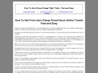 First-class Airline Tickets For Cheap Prices First-class Airline Tickets For Cheap Prices