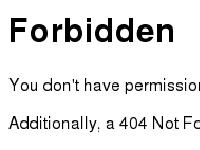 403 Forbidden