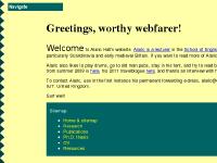 Alaric's homepage Alaric's homepage
