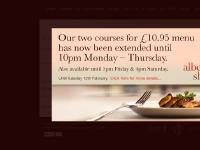 alberts-restaurants.co.uk book a table, special events, easter weekend at albert's