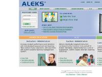 ALEKS -- Assessment and Learning, K-12, Higher Education, Automated Tutor, Math ALEKS -- Assessment and Learning, K-12, Higher Education, Automated Tutor, Math