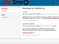 Alertsms.ch, Accueil, Administrator  Alertsms.ch, Accueil, Administrator