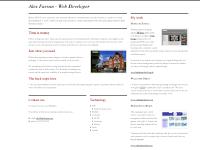 Alex Farran - Web Developer | Lewes East Sussex Alex Farran - Web Developer | Lewes East Sussex