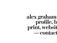 Alex Graham Design | Branding | Print | Websites Alex Graham Design | Branding | Print | Websites
