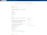 Solutions to Hartshorne Solutions to Hartshorne