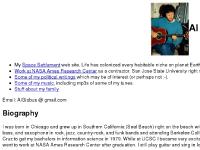 alglobus.net Work at NASA Ames Research Center, Some of my political writings, Some of my music