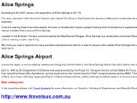 aliceairport - Alice Springs Airport