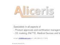 Hem - Aliceris AB CE märkning Hem - Aliceris AB CE märkning