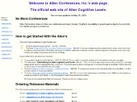 Allen's Cognitive Levels Claudia Allen's OT Page Allen's Cognitive Levels Claudia Allen's OT Page