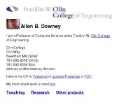 Allen B. Downey Allen B. Downey