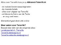 Tenerife | alles over Tenerife Tenerife | alles over Tenerife