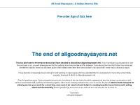All Good Naysayers – A Sufjan Stevens Site » The end of allgoodnaysayers.net All Good Naysayers – A Sufjan Stevens Site » The end of allgoodnaysayers.net