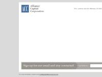 Welcome to Alliance Capital Corporation Welcome to Alliance Capital Corporation