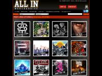 All In Merchandise Clothing & Accessories | All In Merchandise | Custom Designed Clothing & Accessories from The Acacia Strain, Sick of it All, Blood for Blood, Madball