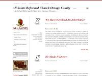 All Saints Reformed Church Orange County All Saints Reformed Church Orange County