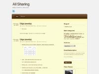 allsharing.wordpress.com All Sharing, About me, Diigo (weekly) allsharing.wordpress.com All Sharing, About me, Diigo (weekly)