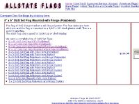 - 4 x 6 OAS Set Flag Mounted with Fringe (Polyblend)