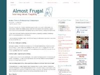 Almost Frugal — Learning about frugality Almost Frugal — Learning about frugality