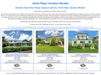 Aloha Poipu Vacation Rentals--Three Charming Luxury Poipu Beach Vacation Rentals Aloha Poipu Vacation Rentals--Three Charming Luxury Poipu Beach Vacation Rentals