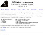 alphacanine.org Adopt, Calendar, Editorial alphacanine.org Adopt, Calendar, Editorial