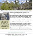 Alpine Boulder Company, it is our goal to bring the moutains to you.