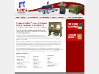 Hydraulic Cutting Presses & Hydraulic Cutting Equipment in Scotland, UK from Alpress Hydraulic Systems Hydraulic Cutting Presses & Hydraulic Cutting Equipment in Scotland, UK from Alpress Hydraulic Systems