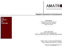 Amatron - Suppliers of products to the pressure and vacuum industries